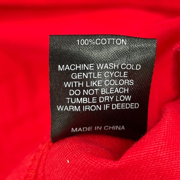 BLACK SCALE Red Cargo Utility Anorak Pullover Quarter Zip Jacket Size M - Picture 10 of 10